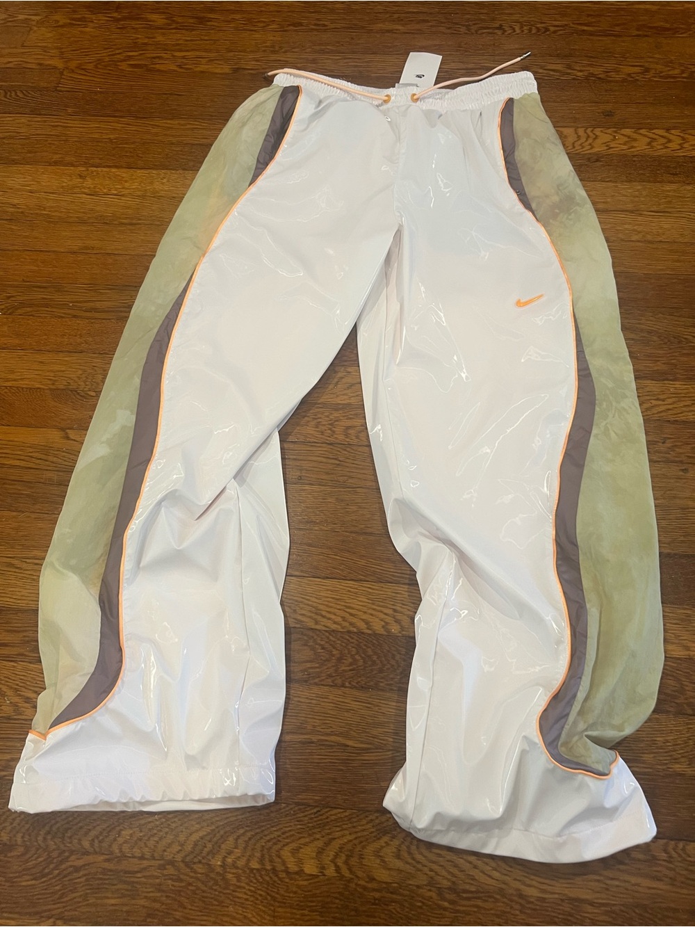 Nike Project F.R.O.G. Tracksuit Bottoms White Orange Grey HJ3292-100 Large NWT